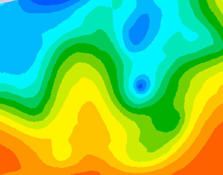 GDPS 500 millibar geopotential height 198 hour forecast chart for Canada based on 2025/05/21 1200Z data