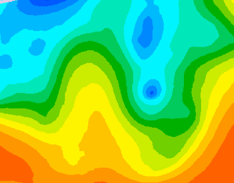 GDPS 500 millibar geopotential height 204 hour forecast chart for Canada based on 2025/05/21 1200Z data