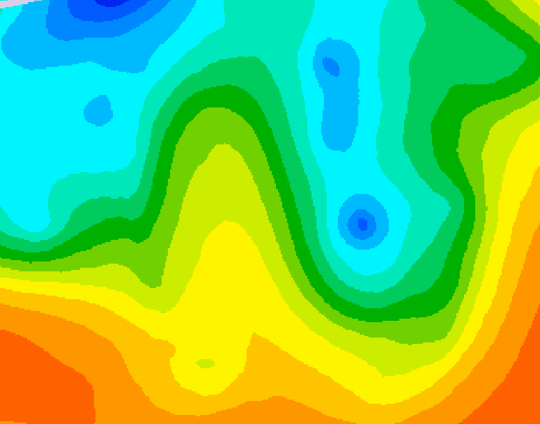 GDPS 500 millibar geopotential height 216 hour forecast chart for Canada based on 2025/05/21 1200Z data