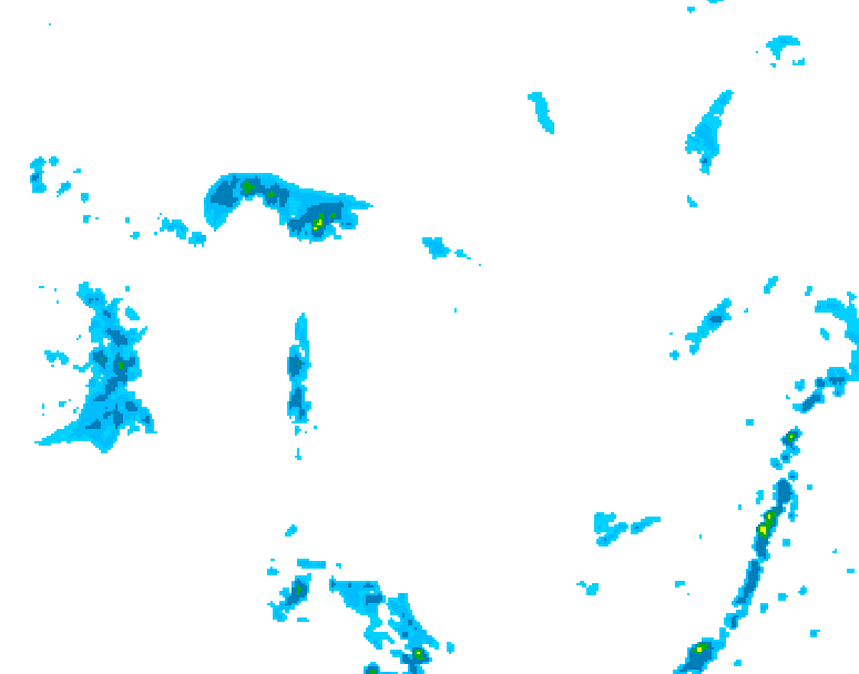 GDPS precipitation 228 hour forecast chart for Canada based on 2025/05/21 0000Z data
