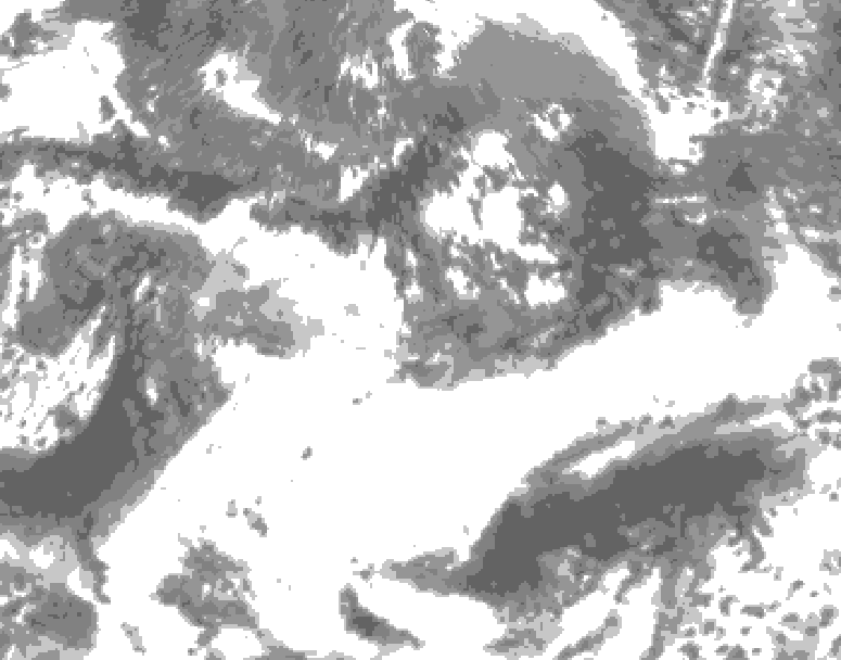 GDPS total cloud 186 hour forecast chart for Canada based on 2025/05/21 0000Z data