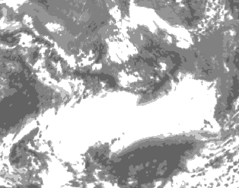 GDPS total cloud 144 hour forecast chart for Canada based on 2025/05/21 1200Z data