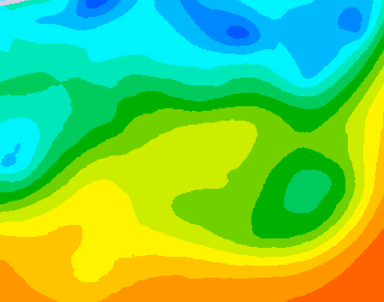 GDPS 500 millibar geopotential height 072 hour forecast chart for Canada based on 2025/05/22 0000Z data