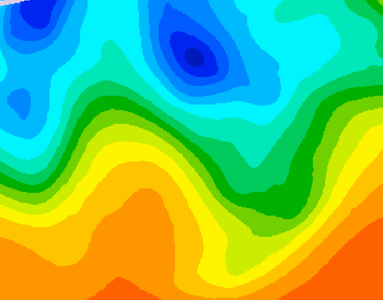 GDPS 500 millibar geopotential height 186 hour forecast chart for Canada based on 2025/05/22 0000Z data