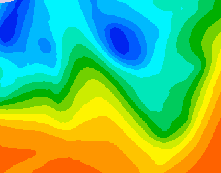 GDPS 500 millibar geopotential height 210 hour forecast chart for Canada based on 2025/05/22 0000Z data