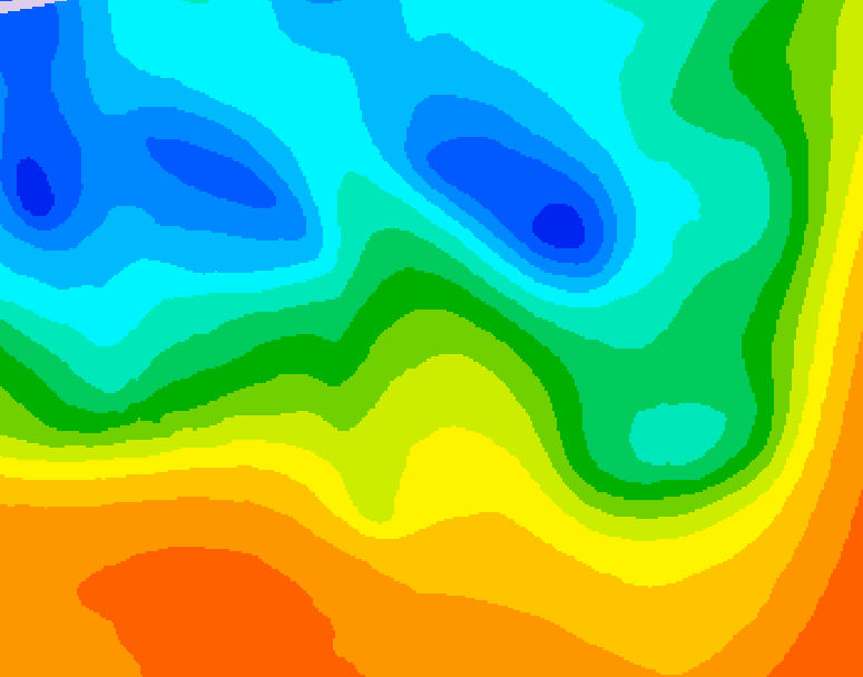 GDPS 500 millibar geopotential height 228 hour forecast chart for Canada based on 2025/05/22 0000Z data