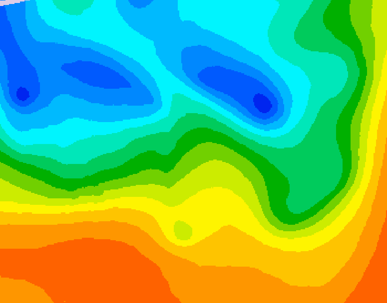 GDPS 500 millibar geopotential height 234 hour forecast chart for Canada based on 2025/05/22 0000Z data