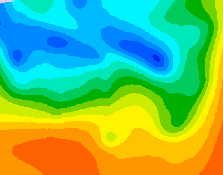 GDPS 500 millibar geopotential height 240 hour forecast chart for Canada based on 2025/05/22 0000Z data