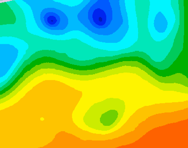 GDPS 500 millibar geopotential height 144 hour forecast chart for Canada based on 2025/05/22 1200Z data