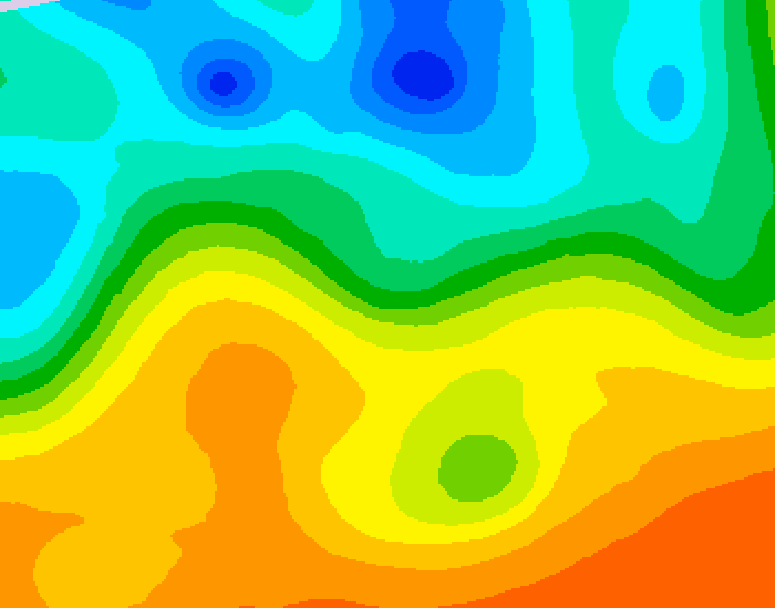 GDPS 500 millibar geopotential height 156 hour forecast chart for Canada based on 2025/05/22 1200Z data