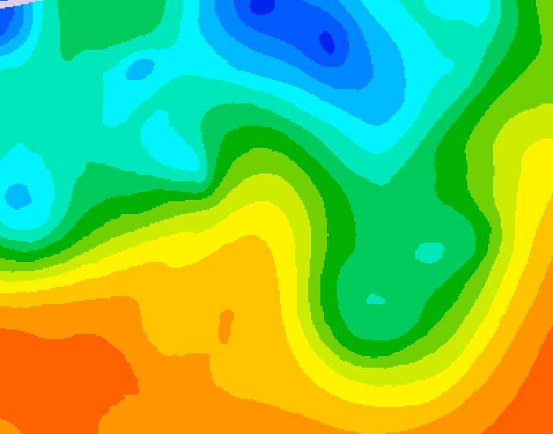 GDPS 500 millibar geopotential height 204 hour forecast chart for Canada based on 2025/05/22 1200Z data