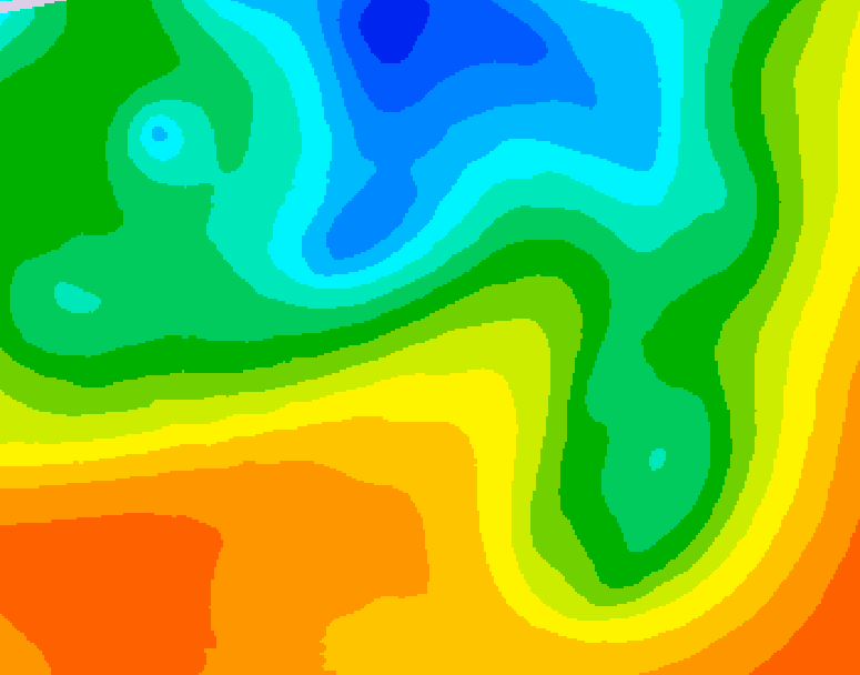 GDPS 500 millibar geopotential height 228 hour forecast chart for Canada based on 2025/05/22 1200Z data