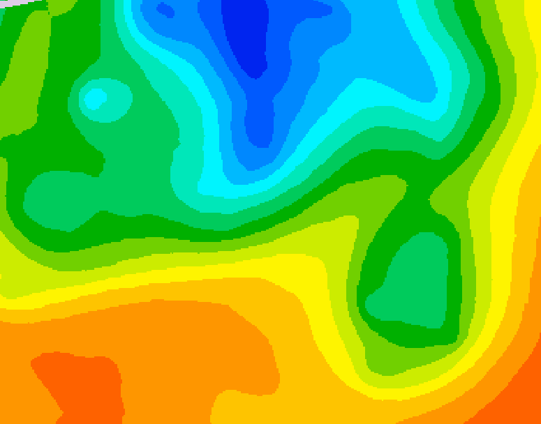 GDPS 500 millibar geopotential height 240 hour forecast chart for Canada based on 2025/05/22 1200Z data