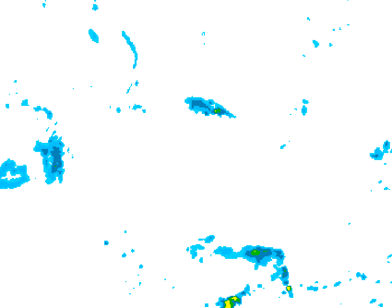 GDPS precipitation 126 hour forecast chart for Canada based on 2025/05/22 1200Z data