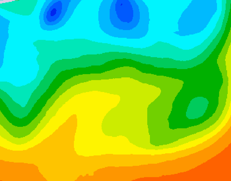 GDPS 500 millibar geopotential height 072 hour forecast chart for Canada based on 2025/05/23 0000Z data