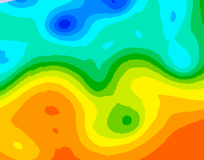 GDPS 500 millibar geopotential height 144 hour forecast chart for Canada based on 2025/05/23 0000Z data