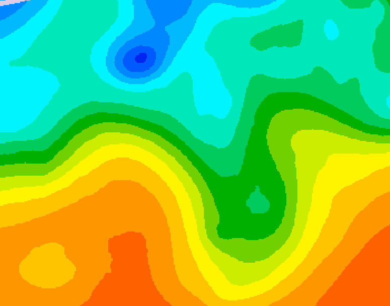 GDPS 500 millibar geopotential height 168 hour forecast chart for Canada based on 2025/05/23 0000Z data