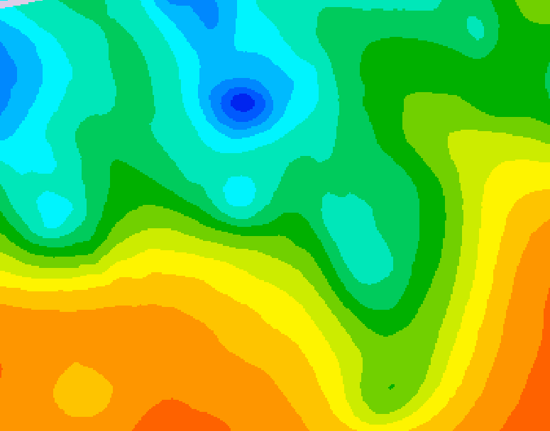 GDPS 500 millibar geopotential height 204 hour forecast chart for Canada based on 2025/05/23 0000Z data