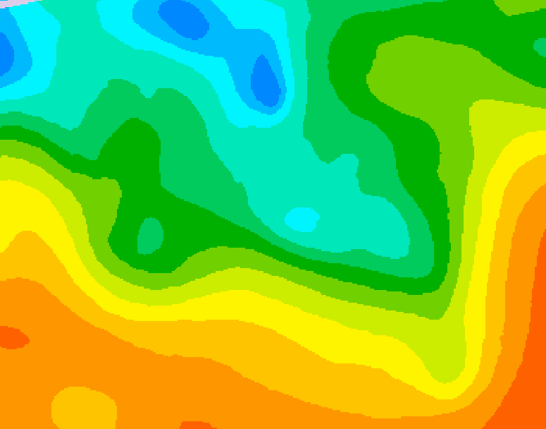 GDPS 500 millibar geopotential height 228 hour forecast chart for Canada based on 2025/05/23 0000Z data