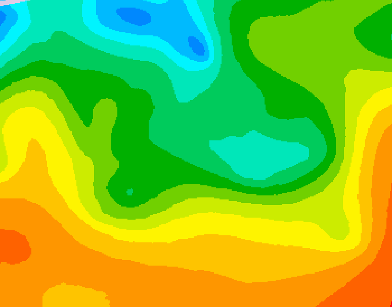 GDPS 500 millibar geopotential height 240 hour forecast chart for Canada based on 2025/05/23 0000Z data