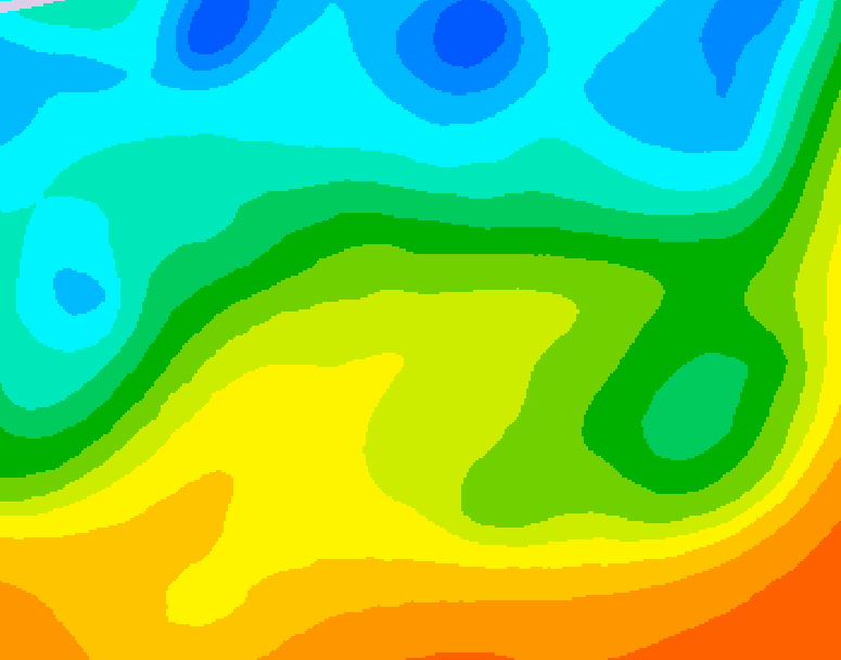 GDPS 500 millibar geopotential height 048 hour forecast chart for Canada based on 2025/05/23 1200Z data