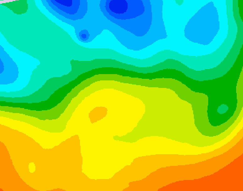 GDPS 500 millibar geopotential height 084 hour forecast chart for Canada based on 2025/05/23 1200Z data