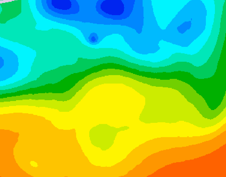 GDPS 500 millibar geopotential height 096 hour forecast chart for Canada based on 2025/05/23 1200Z data