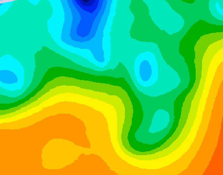 GDPS 500 millibar geopotential height 192 hour forecast chart for Canada based on 2025/05/23 1200Z data