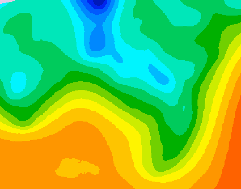GDPS 500 millibar geopotential height 204 hour forecast chart for Canada based on 2025/05/23 1200Z data