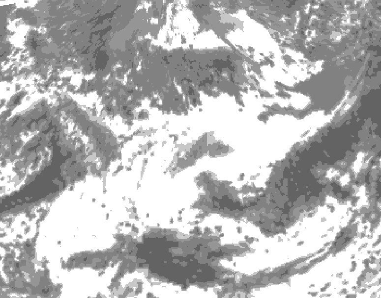 GDPS total cloud 048 hour forecast chart for Canada based on 2025/05/23 0000Z data