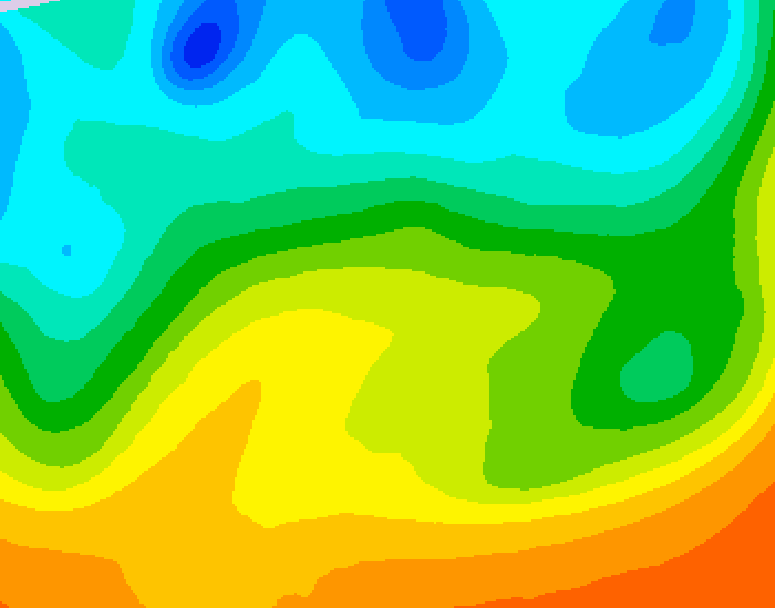GDPS 500 millibar geopotential height 048 hour forecast chart for Canada based on 2025/05/24 0000Z data