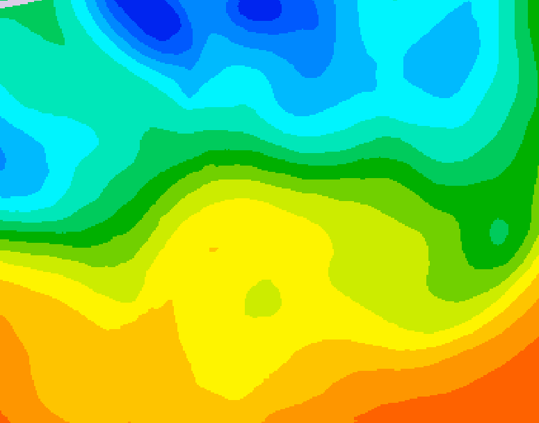 GDPS 500 millibar geopotential height 072 hour forecast chart for Canada based on 2025/05/24 0000Z data