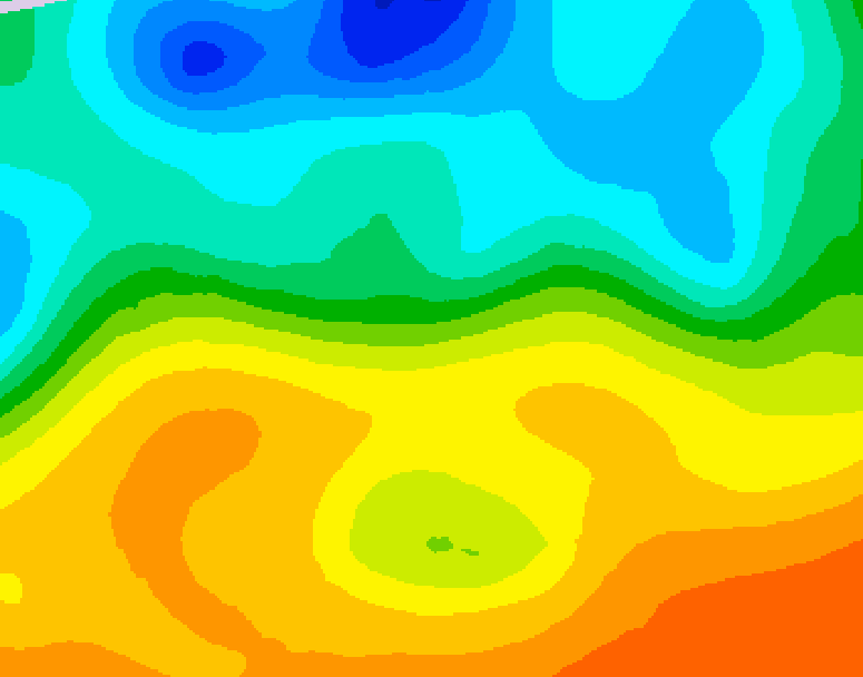 GDPS 500 millibar geopotential height 108 hour forecast chart for Canada based on 2025/05/24 0000Z data