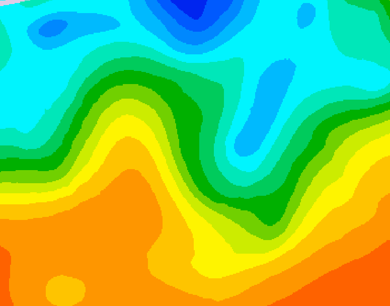 GDPS 500 millibar geopotential height 144 hour forecast chart for Canada based on 2025/05/24 0000Z data