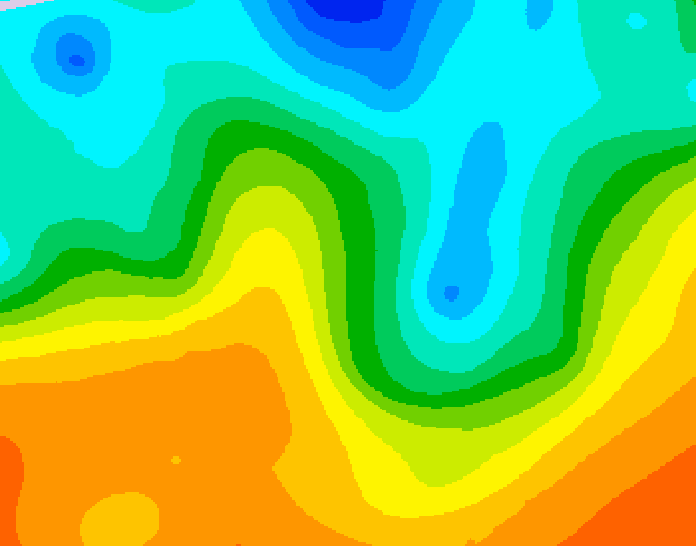 GDPS 500 millibar geopotential height 156 hour forecast chart for Canada based on 2025/05/24 0000Z data
