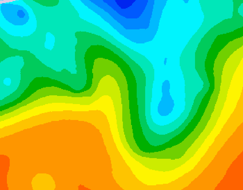 GDPS 500 millibar geopotential height 168 hour forecast chart for Canada based on 2025/05/24 0000Z data