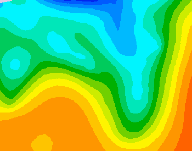 GDPS 500 millibar geopotential height 192 hour forecast chart for Canada based on 2025/05/24 0000Z data