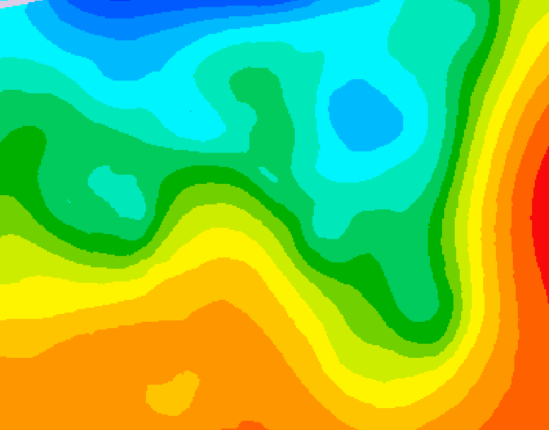 GDPS 500 millibar geopotential height 216 hour forecast chart for Canada based on 2025/05/24 0000Z data