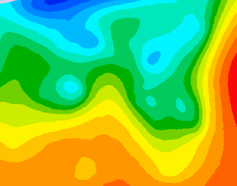 GDPS 500 millibar geopotential height 228 hour forecast chart for Canada based on 2025/05/24 0000Z data