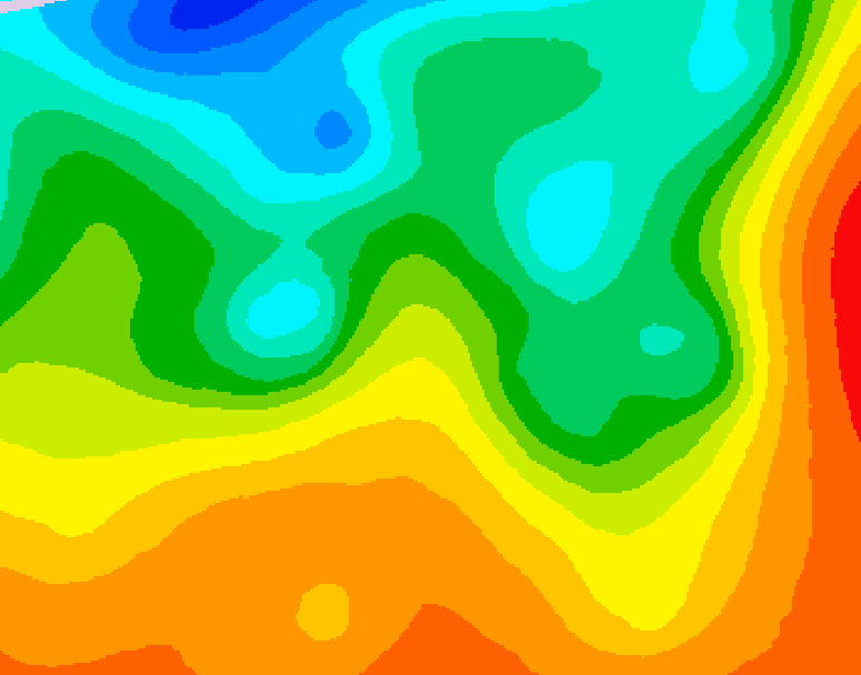 GDPS 500 millibar geopotential height 234 hour forecast chart for Canada based on 2025/05/24 0000Z data