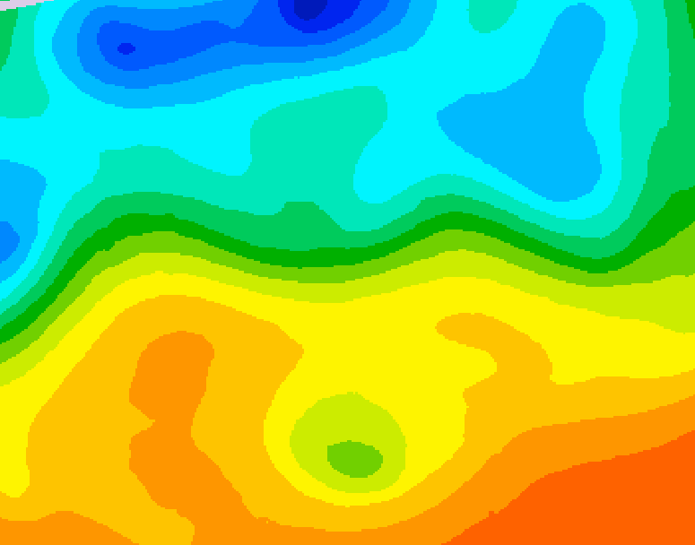 GDPS 500 millibar geopotential height 096 hour forecast chart for Canada based on 2025/05/24 1200Z data