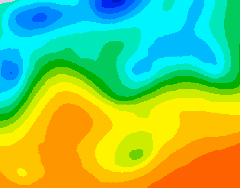 GDPS 500 millibar geopotential height 108 hour forecast chart for Canada based on 2025/05/24 1200Z data