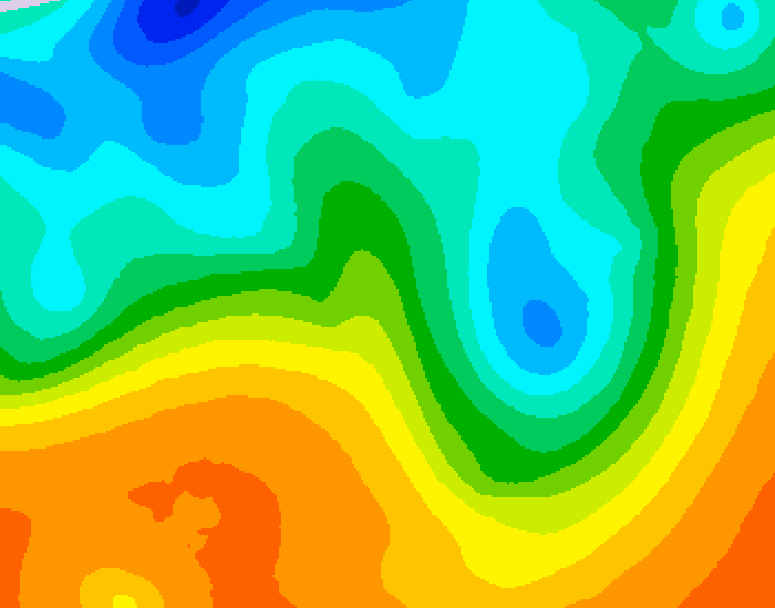 GDPS 500 millibar geopotential height 156 hour forecast chart for Canada based on 2025/05/24 1200Z data