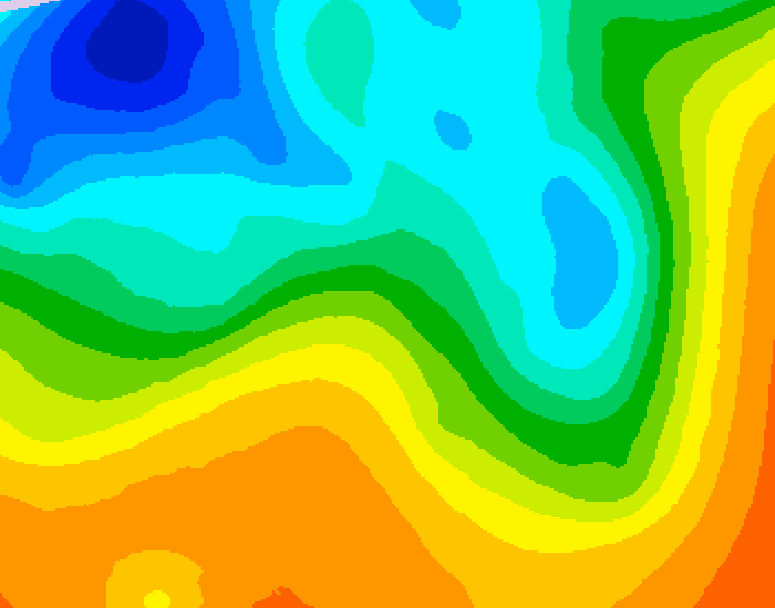 GDPS 500 millibar geopotential height 180 hour forecast chart for Canada based on 2025/05/24 1200Z data