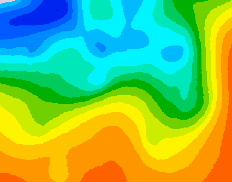 GDPS 500 millibar geopotential height 198 hour forecast chart for Canada based on 2025/05/24 1200Z data