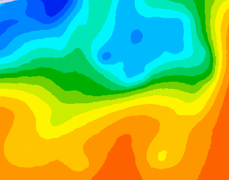 GDPS 500 millibar geopotential height 216 hour forecast chart for Canada based on 2025/05/24 1200Z data