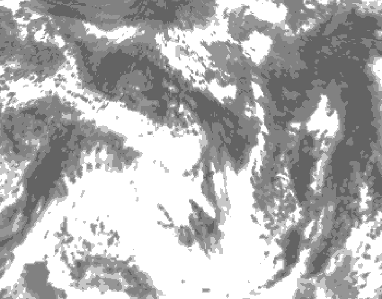 GDPS total cloud 192 hour forecast chart for Canada based on 2025/05/24 0000Z data