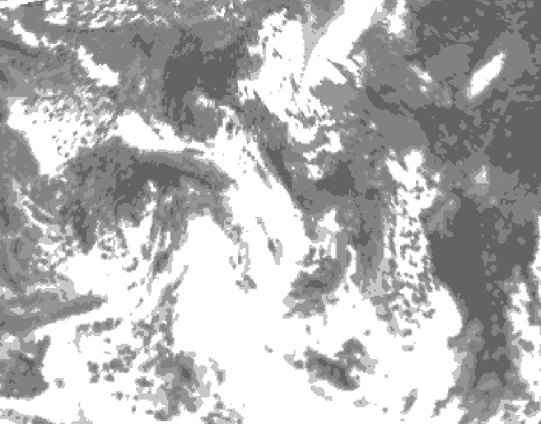 GDPS total cloud 216 hour forecast chart for Canada based on 2025/05/24 0000Z data