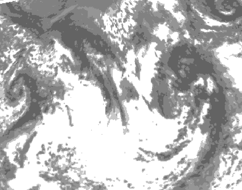GDPS total cloud 156 hour forecast chart for Canada based on 2025/05/24 1200Z data