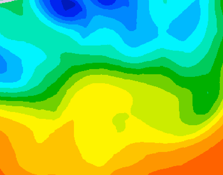 GDPS 500 millibar geopotential height 048 hour forecast chart for Canada based on 2025/05/25 0000Z data